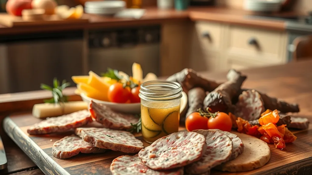 Jus de cornichon et charcuterie corse : l'accord acidulé